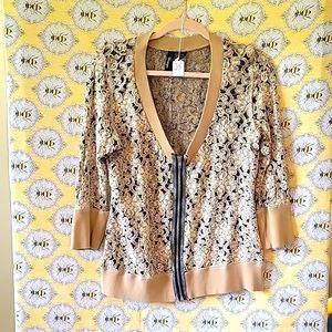Used, BKE Boutique, Large, Fashion zip up top